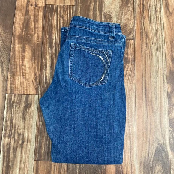 lee slender secret jeans bootcut size 14 medium blue - Picture 2 of 6